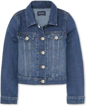 The Children's Place Girls' Basic Denim Jacket