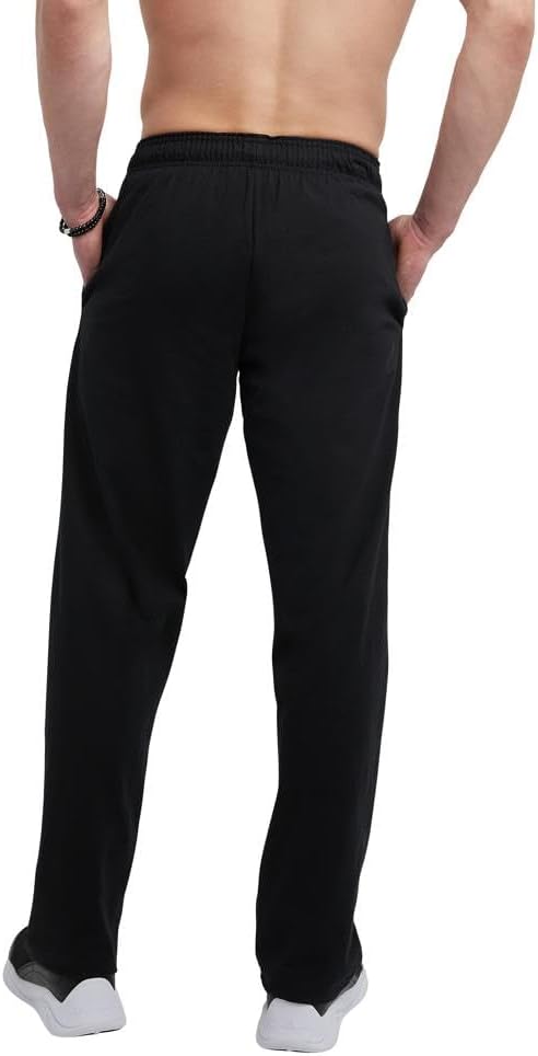 Champion Men's Pants, Lightweight Open-Hem Lounge Pants for Men, Jersey Pants (Reg. or Big & Tall)