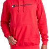 Champion Men's Hoodie, Powerblend, Fleece Men's Hoodie, Comfortable Men's Sweatshirt, Script Logo (Reg. or Big & Tall)