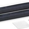 Drop Stop - The Original Patented Car Seat Gap Filler (As Seen On Shark Tank) - Between Seats Console Organizer, Set of 2 and Slide Free Pad and Light