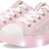 Skechers Girls' Twinkle Sparks ICE-Heather Sneaker