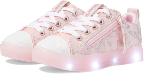 Skechers Girls' Twinkle Sparks ICE-Heather Sneaker