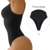 SHAPERX Women's Shapewear Bodysuit Tummy Control Body Shaper Seamless Sculpting Snatched Waist Body Suit