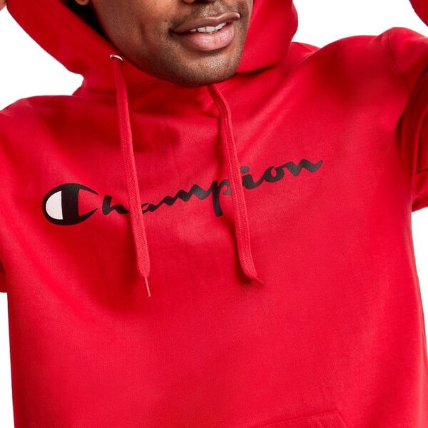 Champion Men's Hoodie, Powerblend, Fleece Men's Hoodie, Comfortable Men's Sweatshirt, Script Logo (Reg. or Big & Tall)