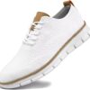 Men's Casual Dress Business Oxfords Shoes Breathable Knit Classic Leisure Fashion Sneakers Lightweight Comfortable Walking Shoes