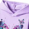 Toddler Girl Clothes-Butterfly Patterned Printed Hoodie & Sports Pants Set for Little Girls Size(3-7 T)