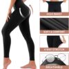 4 Pack Leggings for Women Butt Lift High Waisted Tummy Control No See-Through Yoga Pants Workout Running Leggings