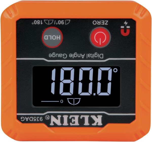 Klein Tools 935DAG Digital Electronic Level and Angle Gauge, Measures 0 - 90 and 0 - 180 Degree Ranges, Measures and Sets Angles