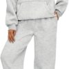 AUTOMET Womens 2 Piece Outfits Lounge Hoodie Sweatsuit Sets Oversized Sweatshirt Baggy Fall Fashion Sweatpants with Pockets