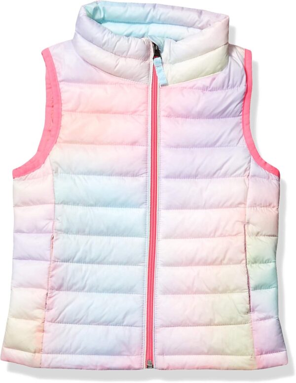 Amazon Essentials Girls and Toddlers' Lightweight Water-Resistant Packable Puffer Vest