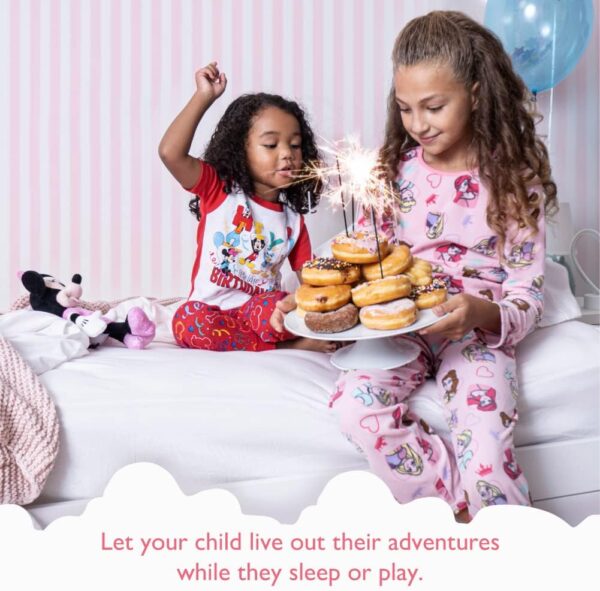 Disney Girls' 3-Pack Nightgowns, Soft & Cute Pajamas for Kids