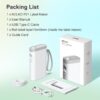 Nelko Label Maker Machine with Tape, P21 Bluetooth Label Printer, Wireless Mini Label Makers with Multiple Templates for Organizing Office Home, White, 1 Pack