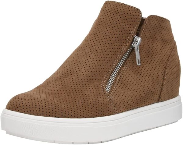 CUSHIONAIRE Women's Hart Hidden Wedge Sneaker +Wide Width Available