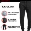 Ultra Performance 3 Pack Fleece Active Tech Joggers for Men, Mens Sweatpants with Zipper Pockets