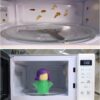 Angry Mama Microwave Oven Steam Cleaner, Angry Mom Microwave Cleaner, Just Add Vinegar and Water, Cut Cleaning Time by Half (Green)