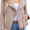 AUTOMET Womens Faux Leather Jackets Suede Fall Fashion 2025 Outfits Winter Clothes Open Front Cropped Coat Outwear