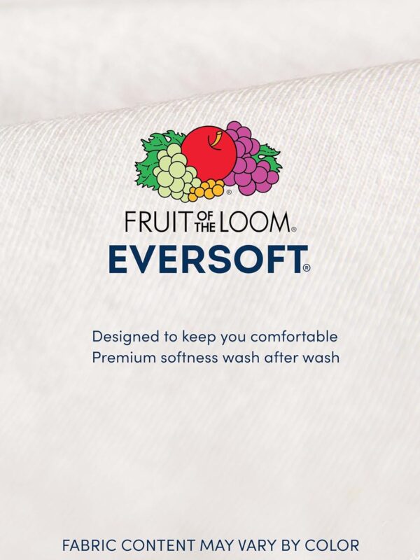 Fruit of the Loom Men's Eversoft Cotton Stay Tucked Crew T-shirt