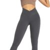 Sunzel Flare Leggings, Crossover Yoga Pants with Tummy Control, High-Waisted and Wide Leg