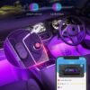 Govee Car LED Lights, Smart Interior Lights with App Control, RGB Inside Car Lights with DIY Mode and Music Mode, 2 Lines Design for Cars with Car Charger, DC 12V