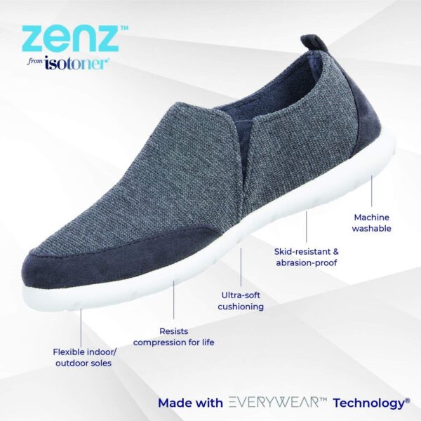 isotoner Men's Zenz Active Slip-On: Ultra-Soft Casual Shoes with Flexible Support & Breathable Mesh