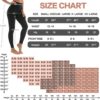 4 Pack Leggings for Women Butt Lift High Waisted Tummy Control No See-Through Yoga Pants Workout Running Leggings