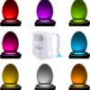 ToiLight The Original Toilet Bowl Night Light. Fun & Useful Bathroom Motion Sensor Tech Gadget. Funny Novelty Birthday Gift Idea. Stocking Stuffer for Him Her Guys Men Mom Brother