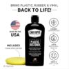 CAR GUYS Plastic Restorer | Bring Plastic, Rubber, and Vinyl Back to Life! | User Friendly Trim Restorer | Safe Auto Detailing Supplies | 8 Oz Kit with Foam Applicator