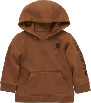 Carhartt Boys' Long-Sleeve Half-Zip Hooded Sweatshirt