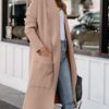 ANRABESS Women's Long Cardigan Sweater 2025 Fall Fashion Casual Oversized Knit Open Front Coatigan Jacket Coat Trendy Outfits