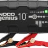 NOCO GENIUS10, 10A Smart Car Battery Charger, 6V and 12V Automotive Charger, Battery Maintainer, Trickle Charger, Float Charger and Desulfator for Motorcycle, ATV, Lithium and Deep Cycle Batteries