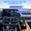 Apple CarPlay Wireless Adapter, Converts Wired to Wireless CarPlay Dongle Plug & Play, Wireless Android Auto Car Adapter, Bluetooth CarPlay Wireless Adapter for iPhone iOS 12+ / Android 11+