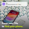 Tile by Life360 Mate (2024) Bluetooth Tracker, Keys Finder and Item Locator for Keys, Bags and More. Phone Finder. Both iOS and Android Compatible. 1-Pack (Black)