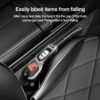 2PCS Car Seat Gap Filler Organizer with Phone Holder,[Upgrade Version] Car Seat Gap Organizer for Prevent Falling,Essential Car Accessories Car Side Seat Gap Filler (Black)