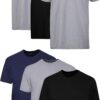 Hanes Men's Cotton, Moisture-Wicking Crew Tee Undershirts, Multi-Packs Available