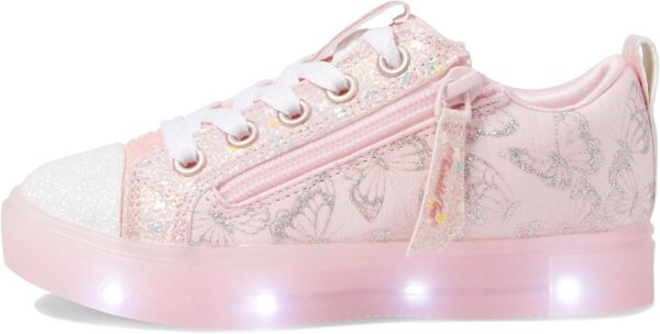 Skechers Girls' Twinkle Sparks ICE-Heather Sneaker