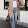 ANRABESS Women's Long Cardigan Sweater 2025 Fall Fashion Casual Oversized Knit Open Front Coatigan Jacket Coat Trendy Outfits