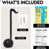 Otamatone Japanese Electronic Musical Instrument Portable Music Synthesizer from Japan by Maywa Denki Studio Award Winning, Educational Fun Gift for Children, Teens & Adults - Black