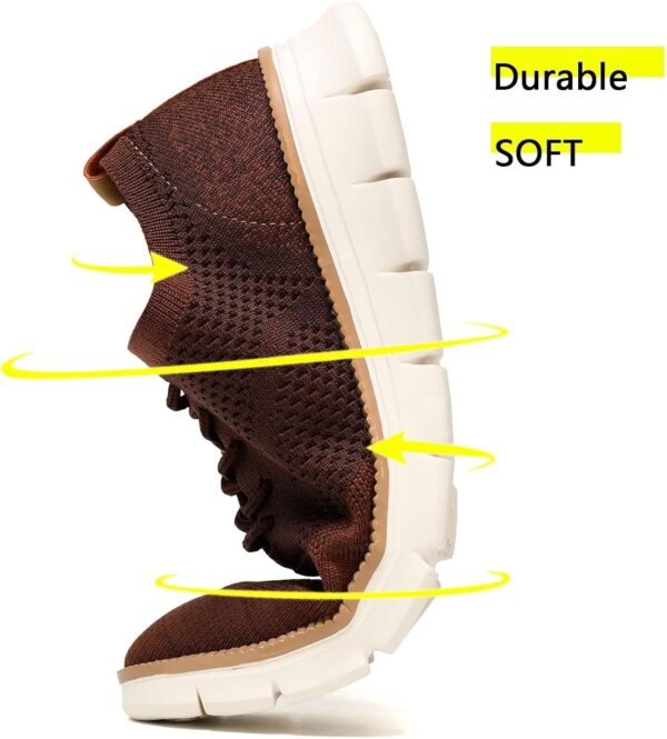 Men's Casual Dress Business Oxfords Shoes Breathable Knit Classic Leisure Fashion Sneakers Lightweight Comfortable Walking Shoes