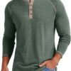 Sailwind Mens Henley Long/Short Sleeve T-Shirt Cotton Casual Shirt