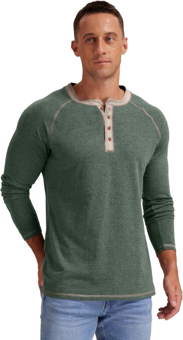 Sailwind Mens Henley Long/Short Sleeve T-Shirt Cotton Casual Shirt