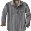 Legendary Whitetails Men's Buck Camp Flannel, Long Sleeve Plaid Button Down Casual Shirt, Corduroy Cuffs