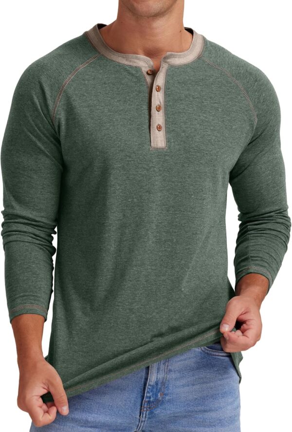 Sailwind Mens Henley Long/Short Sleeve T-Shirt Cotton Casual Shirt