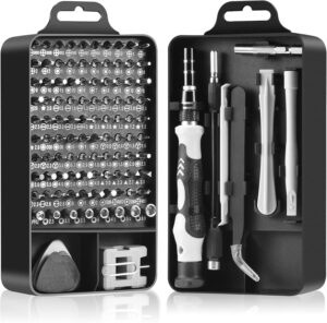 Precision Screwdriver Set, Professional Grade 115 in 1 Magnetic Repair Tool Kit for Electronics, Computer, iPhone, Laptop, Game Console, Watch, Eyeglasses, Modding, and DIY Projects