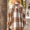 AUTOMET Womens Fall Outfits Fashion Clothes Shackets Flannel Plaid Button Down Long Sleeve Shirts Jackets