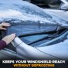 EcoNour Windshield Cover for Ice and Snow | Heavy Duty 600D Oxford Fabric | Windshield Protector for Cars, SUVs, Trucks | Secure Fit Waterproof Frost Cover | Winter Car Accessories | Medium (69"x42")