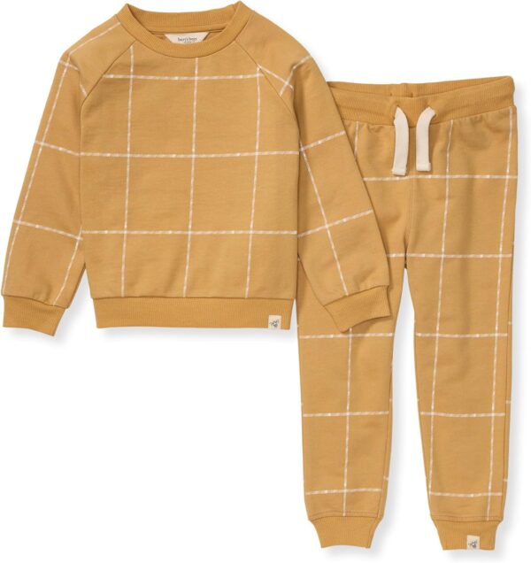 Burt's Bees Baby baby-boys Shirt and Pant Set, Top & Bottom Outfit Bundle, 100% Organic Cotton