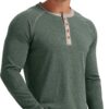 Sailwind Mens Henley Long/Short Sleeve T-Shirt Cotton Casual Shirt