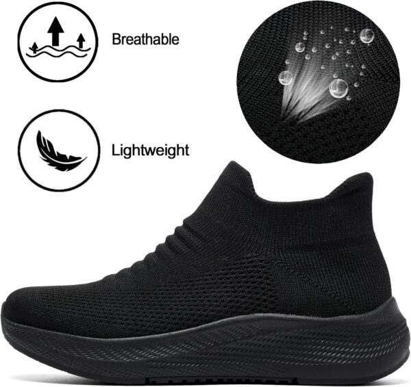 SHULOOK Womens Slip on Walking Shoes Comfort Lightweight Breathable Sock Shoe Non-Slip Mesh Casual Fashion Tennis Running Sneakers