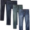 The Children's Place Boys' Multipack Basic Straight Leg Jeans