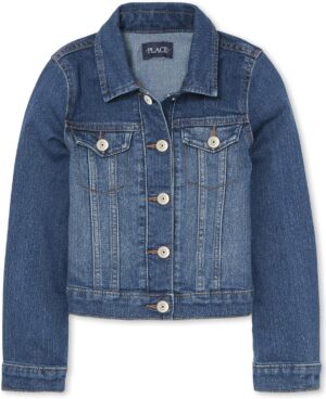 The Children's Place Girls' Basic Denim Jacket